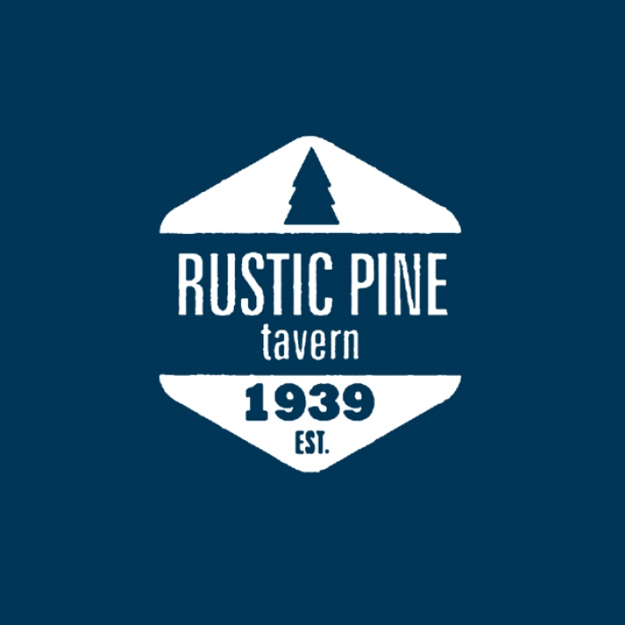 logo, rustic pine, bar